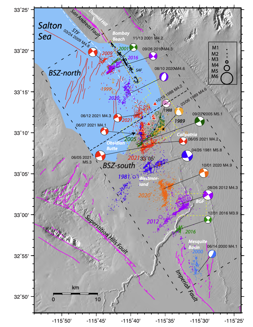 Historic Salton Sea sequence map
