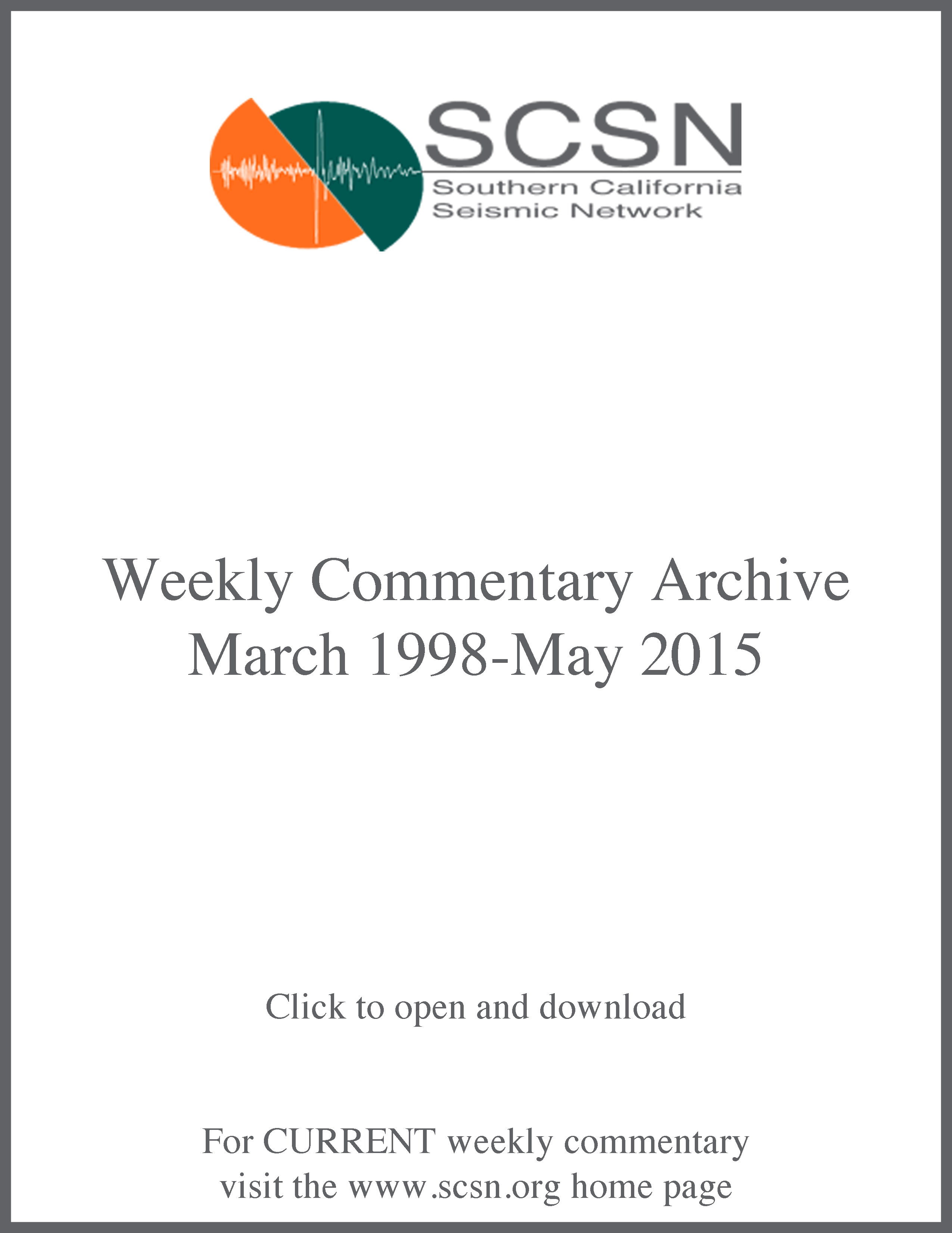 weekly commentary page
